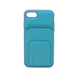 Maska za telefon LEATHER MAGSAFE WALLET za Iphone 8, Akvamarin