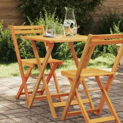 Stol za vrt Prirodna 60 x 60 x 72 cm Čvrsto drvo akacije