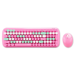 Set bežične tipkovnice i miša MOFII Candy XR 2.4G (pink)