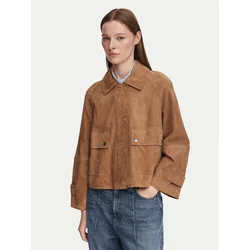 Weekend Max Mara Usnjena jakna Abito 2625446061 Rjava Regular Fit