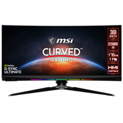 Igralni monitor MSI Optix MEG381CQR PLUS, 37,5, IPS, UWQHD +, 1ms GTG, 165Hz, G-Sync Ultimate, HDMI, DisplayPort, črn