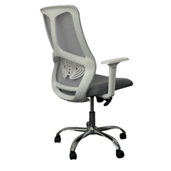 ANJI FURNITURE Kancelarijska stolica Star White Chrome, Siva