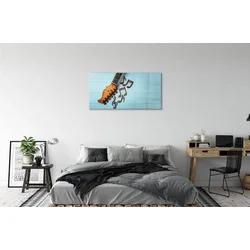 tulup.si Slika na steklu Kitara opombe 100x50 cm 2 obešalnika