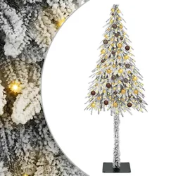 Božićno drvce s 300 LED svjetlima Bijelo 210 cm PE i čelik