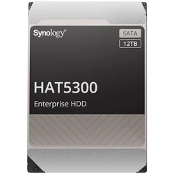 Synology HAT5300-12T 12TB 3.5 HDD SATA 6Gb/s, 7200rpm, Buffer size : 256 MiB, MTTF 2.5M hours, warranty 5 years