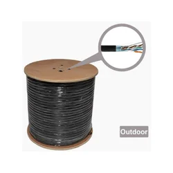 GEMBIRD UPC-5290ME-SOL-OUT UTP kabl, cat.5E outdoor+SAJLA, solid 24AWG, premium CCA,305m Crni