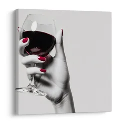 Slika moderna umetnost z vinom - 70x70