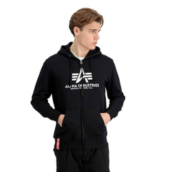 ALPHA INDUSTRIES Majica črna/bela