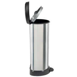 Curver Kanta Deco Bin, 40L, Srebrna