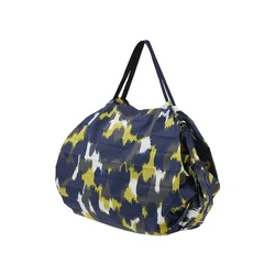 Shupatto Nakupovalna torba Compact Bag M moder denim / zelena / bela