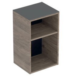 GEBERIT odprta stranska omarica Smyle Square, beli oreh