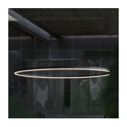 Ideal Lux - LED luster na sajli ORACLE SLIM LED/40W/230V 3000K prečnik 70 cm crna
