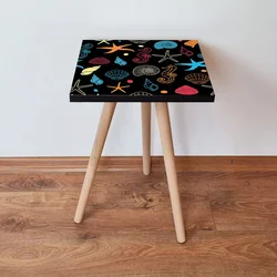 Hanah Home Klub sto Shp376, 35x42x35 cm, Crni