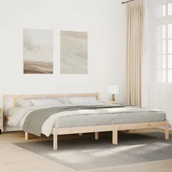 Dugi okvir kreveta bez madraca 200 x 220 cm od borovine