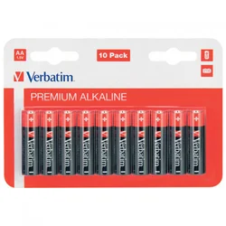 Baterija alkalna 1,5V AA pk10 Verbatim 49875 LR6