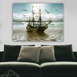 Wallity Dekorativna slika na platnu, 70x100cm, Šarena