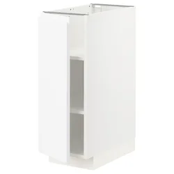 METOD Podni element s policama, bela/Voxtorp matirano bela, 30x60 cm