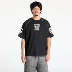 Majice PLEASURES Pollution Boxy Raglan Black S