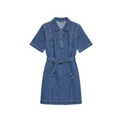 VERO MODA Dolga srajca VMLouise temno modra