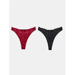 Sinsay - String gaćice sa čipkom 2 pack - šareno
