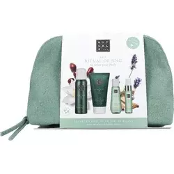 RITUALS Jing Set Neseser + Krema za telo 70 ml+ suvo ulje za telo 50 ml + pillow & body mist 20 ml + gel za tuširanje 50 ml