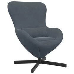 Jajolika fotelja Tamno siva 63 x 73 x 90 cm Baršun