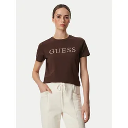 Guess Majica V6RI20 J1314 Rjava Regular Fit