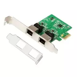 LAN MK E-Green PCI-E 2xRJ45 10/100/1000 Mbp/s