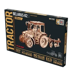 Rayher. Lesena 3D sestavljanka Traktor s plugom
