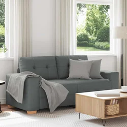 vidaXL Dvosed temno siv 180x77x82 cm blago
