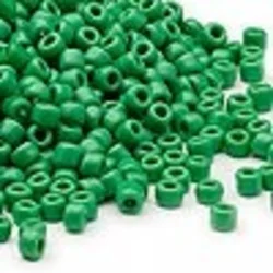 Kašaste perle (seed beads) 4 mm mat tamno zelena