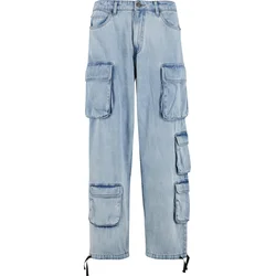 Urban Classics Kargo kavbojke moder denim