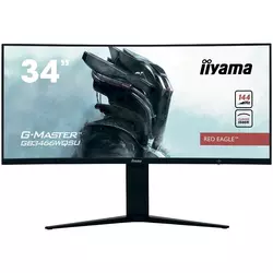 IIYAMA Monitor 34 UW Pro-Gaming/ G-Master Red Eagle/ 1500R Curved/ 144Hz/ VA panel/ 3440x1440 (21:9)/ Height Adjust. (11cm)/ 1ms (MPRT)/ 400cdm2 HDR400/ FreeSync/ speakers/ 2xHDMI/ 2xDispla