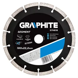 Diamantni disk, 180 22,2 mm, segmentni 57H618