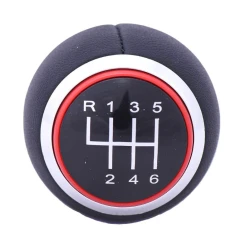 CAR 888 ACCESSORIES Audi A3 2003-2012 Ručica menjača Kozna 6 brzina crveni krug
