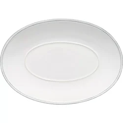 Costa Nova ovalni krožnik Friso 30 cm, bel