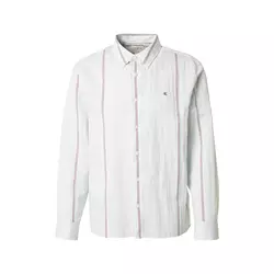 Calvin Klein Srajca pastelno modra/češnjevo rdeča/bela
