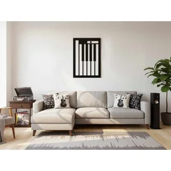 Wallity Dekorativna uramljena slika, 47.5x68cm, Crna
