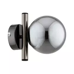 Zidno svetlo ERAL 1xE14/10W/230V sjajni hrom/crna/zadimljeno