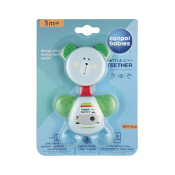 Canpol Babies Glodalica zvečka za bebe Bear 56/139 Blue