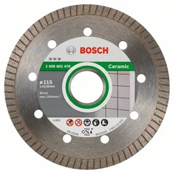 Bosch dijamantska rezna ploča 115 x 22,23 x 1,4 x 7 mm Best for Ceramic Extra-Clean Turbo 2608602478