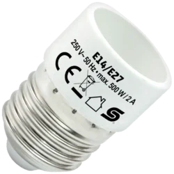Adapter za sijalično grlo E27 na E14