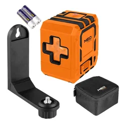 CROSS NEO TOOLS 75-143 Križni laser, 30 m, zeleni laser, kućište i magnetski nosač