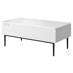 Klubska miza Nicole 120 2SZ - bela