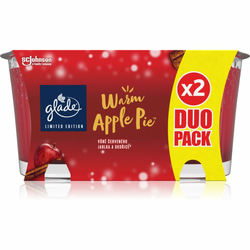GLADE Warm Apple Pie mirisna svijeća duo parfemi Apple, Cinnamon, Baked Crisp 2x129 g