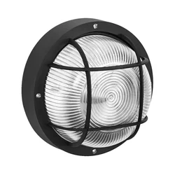 Osram - Spoljašnje zidno svetlo BULKHEAD 1xE27/10W/230V prečnika 19 cm IP54 crno