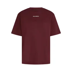 Karl Lagerfeld Majica bordo / bela