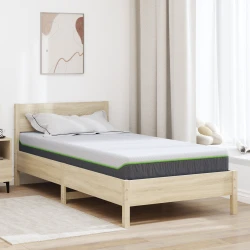 Madrac Srednje mekano 90 x 200 cm Bijela i siva