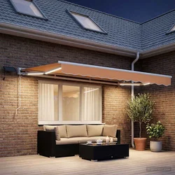 Ručni okvir tende s LED-ima Pijesak 3,5 x 2 m