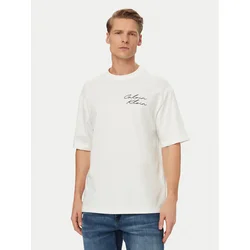 Calvin Klein Jeans Majica LV04RE828G Bela Regular Fit